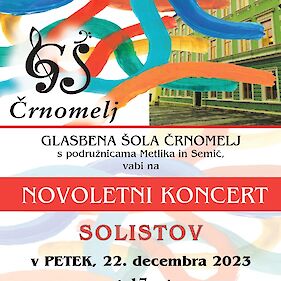 Novoletni koncert solistov GŠ Črnomelj