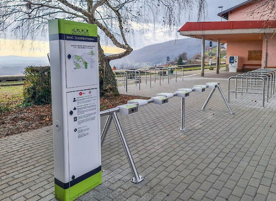 Otvoritev postaje za izposojo e-koles BiKe na železniški postaji Semič