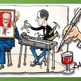 Otvoritev karikatur Branka Babiča