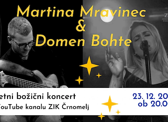 Spletni koncert Martine Mravinec in Domna Bohteta