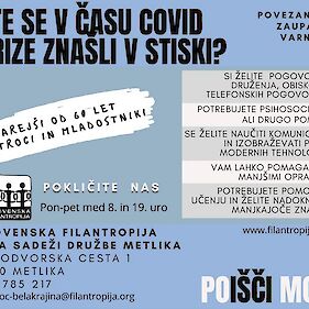 Projekt PO-MOČ Slovenske filantropije