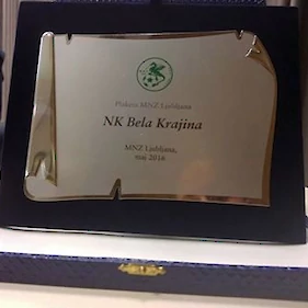 NK Bela krajina prejela plaketo MNZ Ljubljana