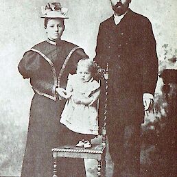 Franjo Lovšin z ženo Faniko in prvorojencem Alfonzom