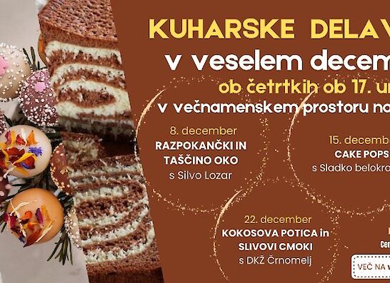 Cake pops, kuharska delavnica s Sladko belokranjko