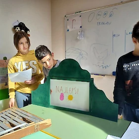 Pravljica za romske otroke v februarju in marcu