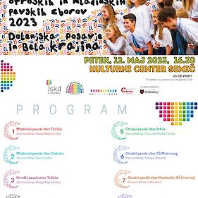 Regijsko tekmovanje otroških in mladinskih pevskih zborov Dolenjske, Bele krajine in Posavja 2023