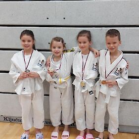 Pet medalj za mlade judoiste